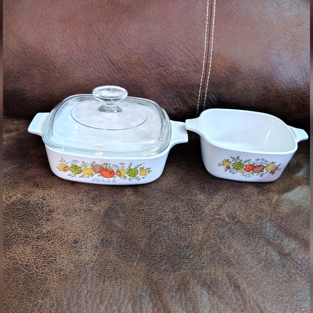 PVintage Corning Spice of Life L'Echalote Lot of 2